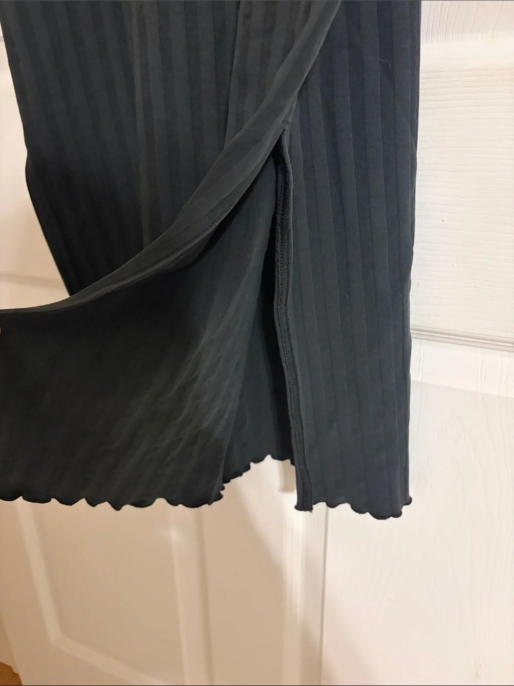 Aerie OFFLINE OG Groove Midi Dress Black Size Large - Picture 6 of 6